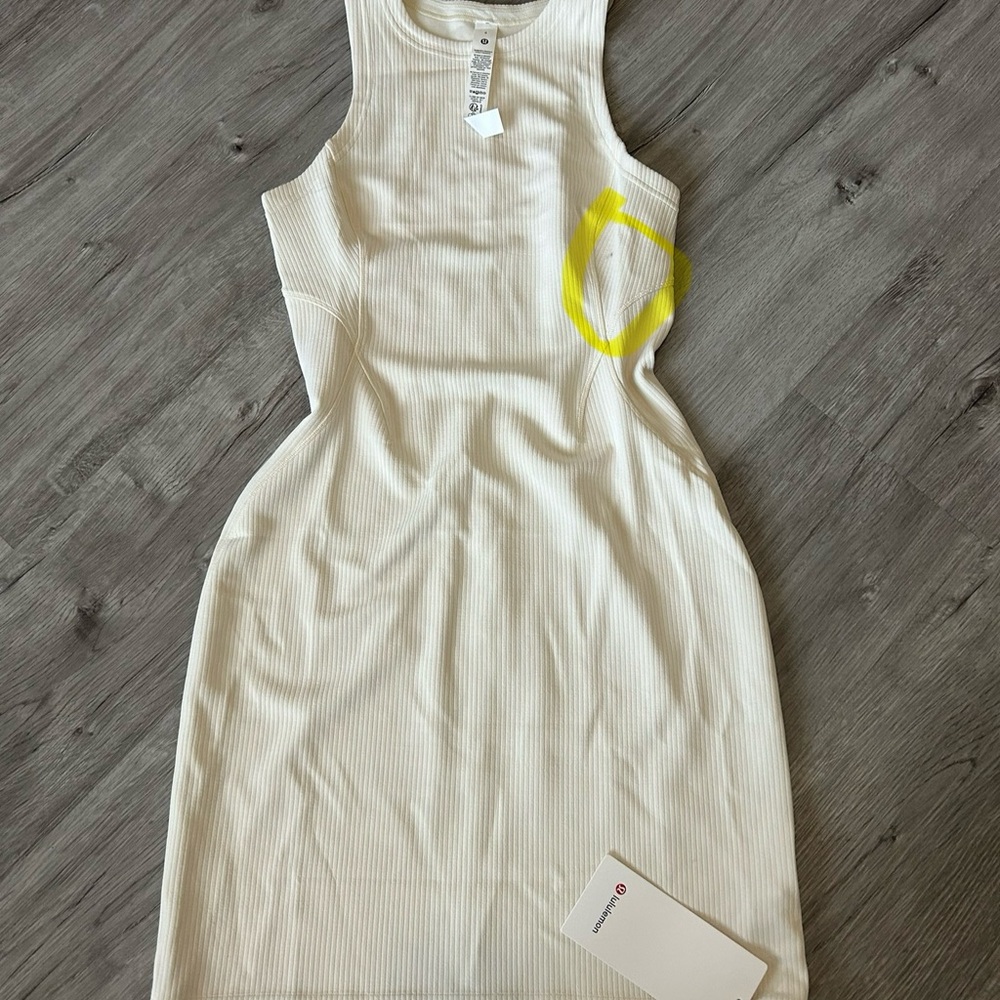 Lululemon Ribbed sofstreme slim fit tank dress size 6